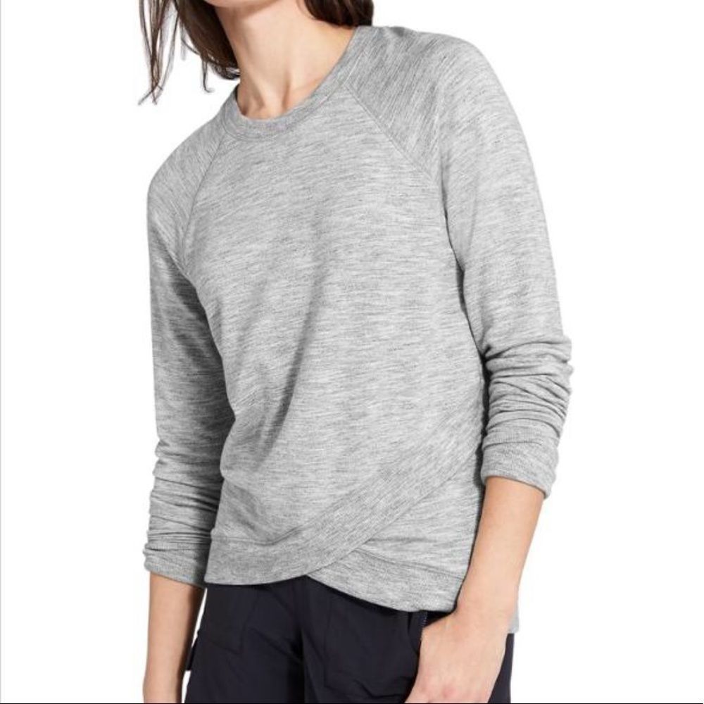 ATHLETA Criss Cross Sweatshirt Women's S Small 489051-07